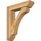 Ekena Millwork Legacy Slat Rough Sawn Bracket w/ Offset Brace, Western Red Cedar, 6"W x 24"D x 28"H BKT0604X24X28LEC06RWR - alternate 1